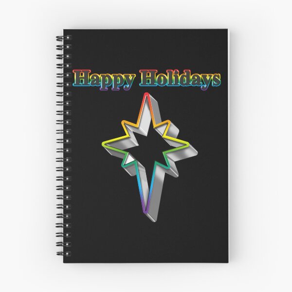 Item preview, Cookie cutter Star LGBT Happy Holidays Rainbow Pride designed and sold by TheirChoice.
