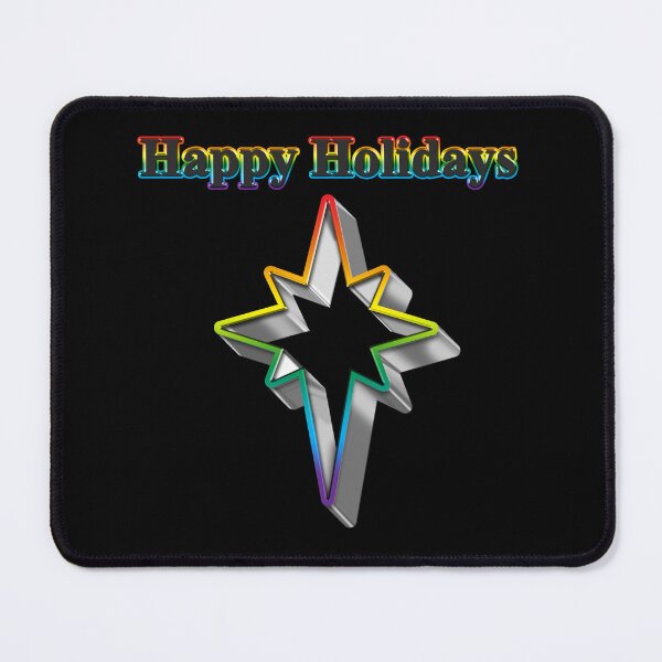 Item preview, Cookie cutter Star LGBT Happy Holidays Rainbow Pride designed and sold by TheirChoice.