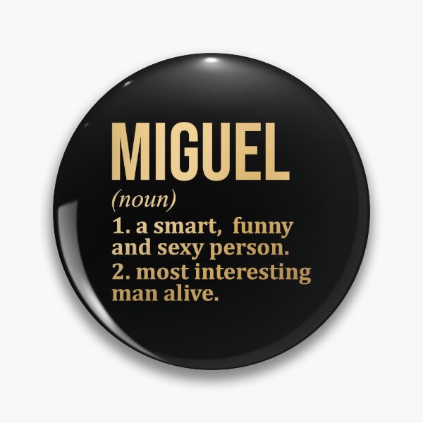 Item preview, Miguel Name Definition in Gold designed and sold by XCIV.
