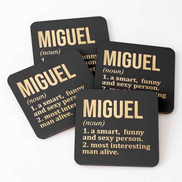 Item preview, Miguel Name Definition in Gold designed and sold by XCIV.