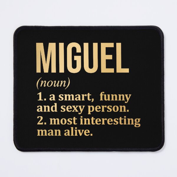 Item preview, Miguel Name Definition in Gold designed and sold by XCIV.