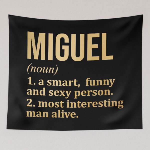 Item preview, Miguel Name Definition in Gold designed and sold by XCIV.