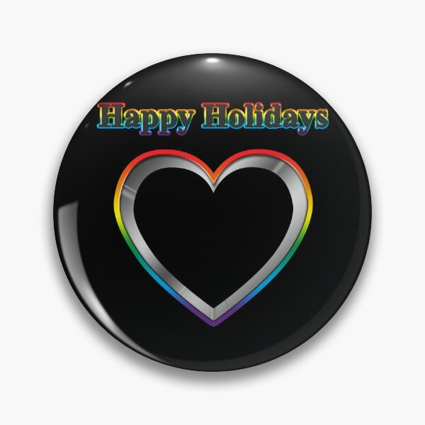 Item preview, Cookie cutter Heart LGBT Happy Holidays Rainbow Pride designed and sold by TheirChoice.