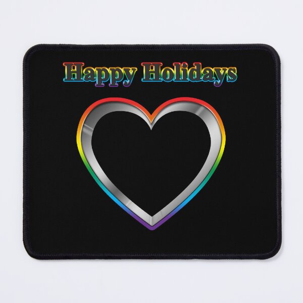 Item preview, Cookie cutter Heart LGBT Happy Holidays Rainbow Pride designed and sold by TheirChoice.
