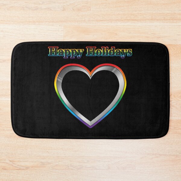 Item preview, Cookie cutter Heart LGBT Happy Holidays Rainbow Pride designed and sold by TheirChoice.
