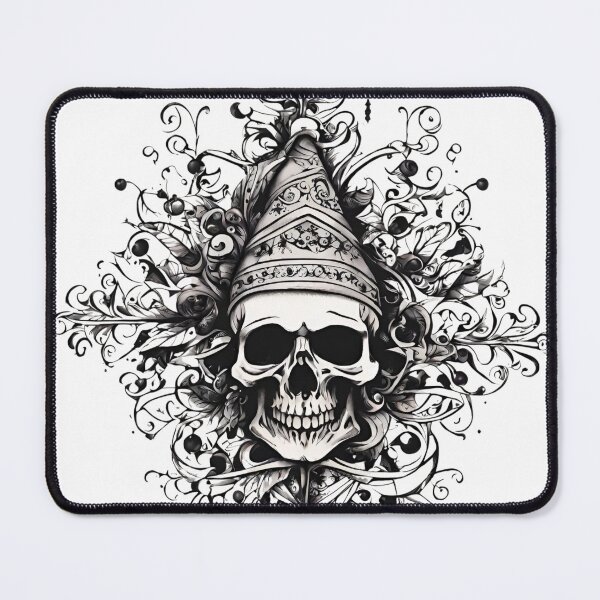 Item preview, Gothic Xmas Skull Metal Style Christmas Gift designed and sold by CyberArtistOne.