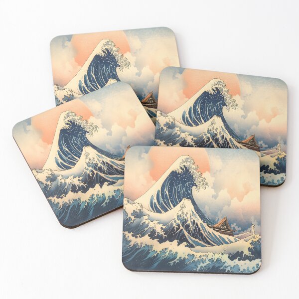 Item preview, Great Wave Vintage Japanese art designed and sold by LynZorHome.