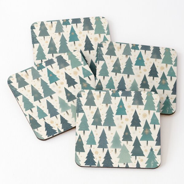 Item preview, Japanese christmas tree pattern, chiyogami winter design designed and sold by patterncrow.