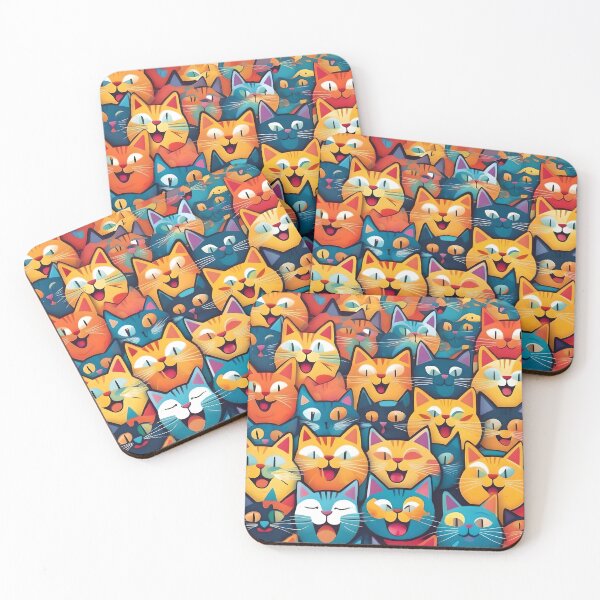 Item preview, Surprised cats designed and sold by WildLadyWood.