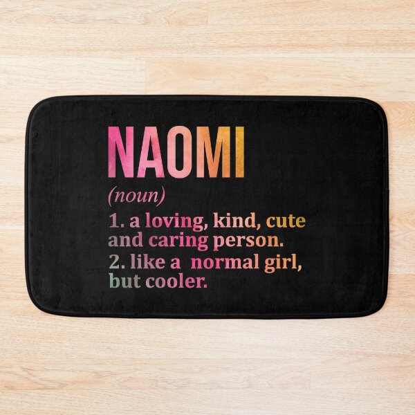 Item preview, Naomi Name Definition in Watercolor designed and sold by XCIV.