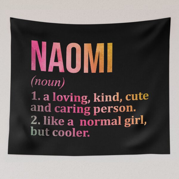 Item preview, Naomi Name Definition in Watercolor designed and sold by XCIV.