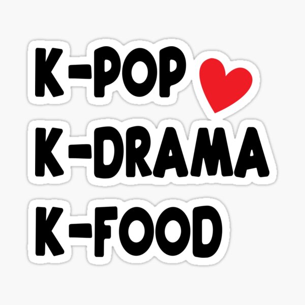 Kpop Kdrama Kfood" Sticker by MadamSasami | Redbubble