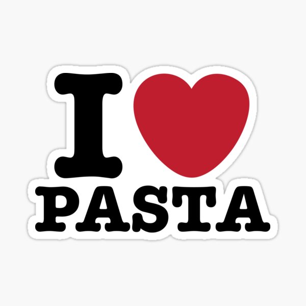 Item preview, I Heart Pasta designed and sold by teesaurus.