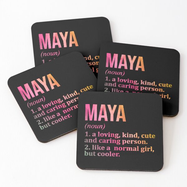 Item preview, Maya Name Definition in Watercolor designed and sold by XCIV.