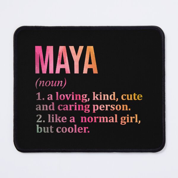 Item preview, Maya Name Definition in Watercolor designed and sold by XCIV.
