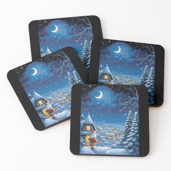 Item preview, Santa Claus And Winter Night designed and sold by SallieIrma.