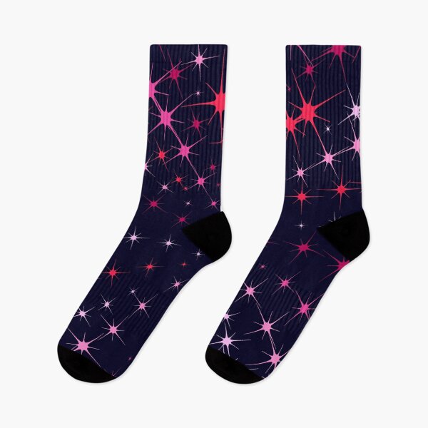 Item preview, Colorful sparking firework. Christmas vector pattern of bright sparkling magical neon multi-colored particles, sparks and stars shining with special light on dark background.  designed and sold by NataliaVVV.