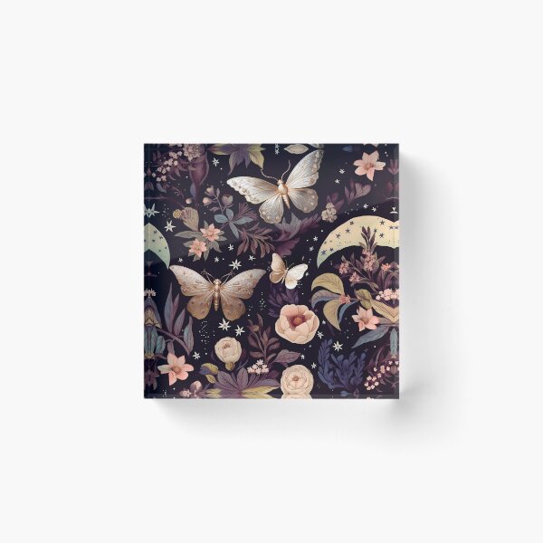 Item preview, Moon Witch Rose Gold All-Over-Print Night Garden designed and sold by ThreeHaresMedia.