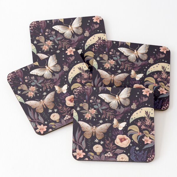 Item preview, Moon Witch Rose Gold All-Over-Print Night Garden designed and sold by ThreeHaresMedia.