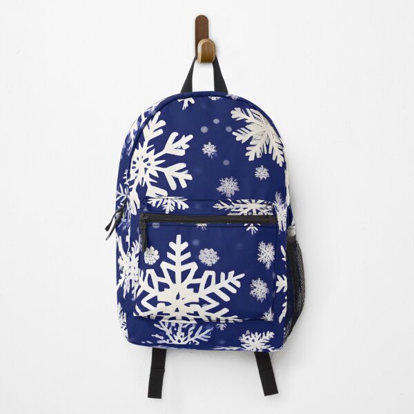 Item preview, Blue and white snow flakes winter pattern,chiyogami designed and sold by patterncrow.