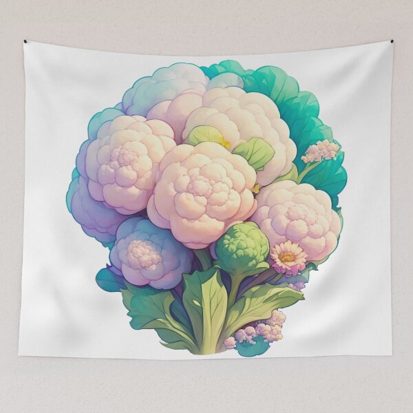 Item preview, Whimsical Cauliflower Fantasy Sticker (67) designed and sold by WASjourney.