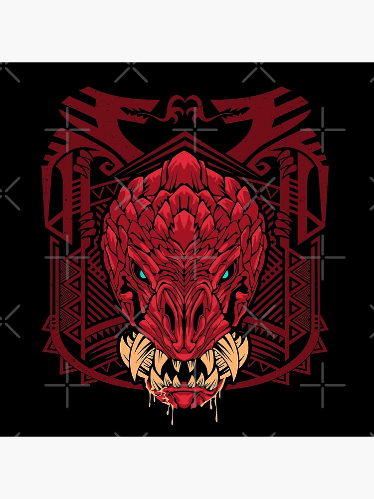 Odogaron MHW Floor Pillow For Sale By Dandeelion Redbubble   Flat,750x,075,f Pad,750x1000,f8f8f8.u5 