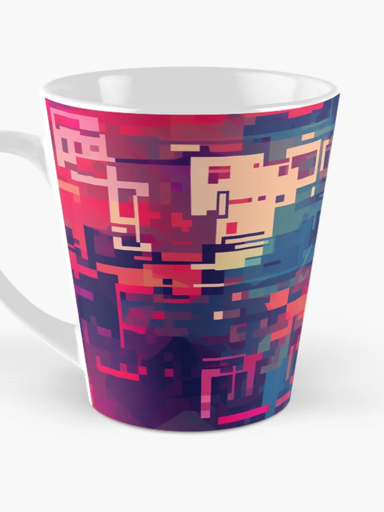 Thumbnail 3 of 4, Coffee Mug, Digital Code Abstract Pattern designed and sold by SideSignal.