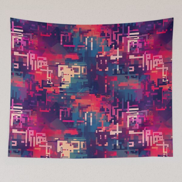 Item preview, Digital Code Abstract Pattern designed and sold by SideSignal.