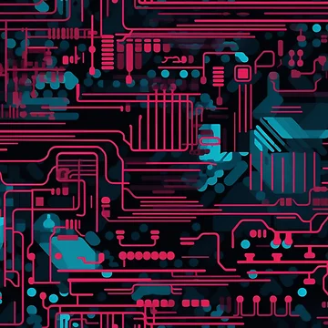 Artwork thumbnail, Digital Code Abstract Pattern by SideSignal