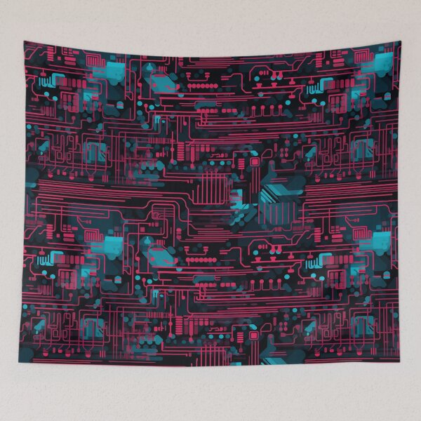 Item preview, Digital Code Abstract Pattern designed and sold by SideSignal.