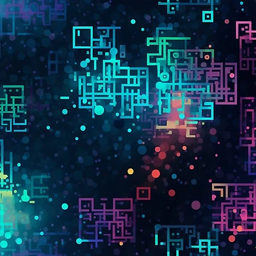 Artwork thumbnail, Digital Code Abstract Pattern by SideSignal
