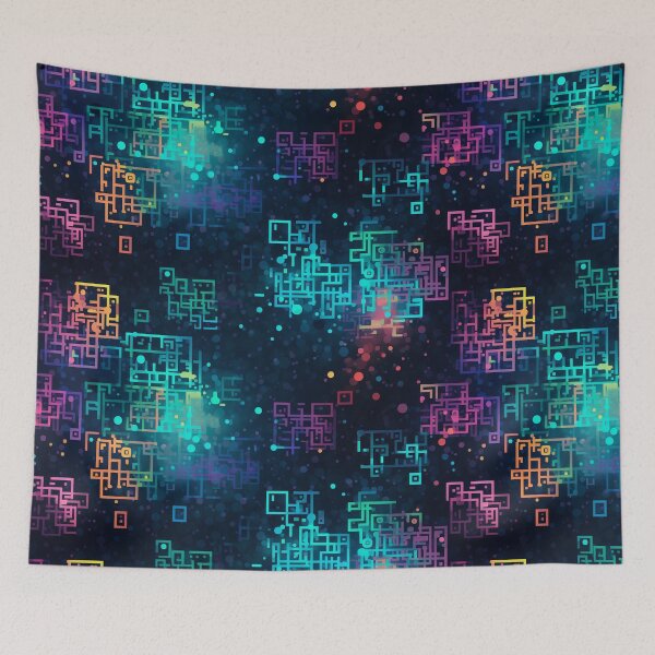 Item preview, Digital Code Abstract Pattern designed and sold by SideSignal.