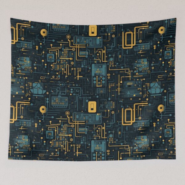 Item preview, Digital Code Abstract Pattern designed and sold by SideSignal.