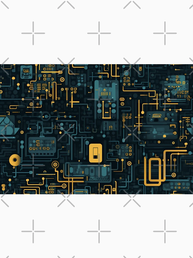 Thumbnail 6 of 6, Pullover Hoodie, Digital Code Abstract Pattern designed and sold by SideSignal.