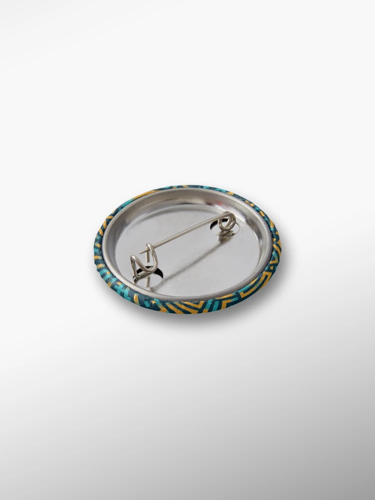 Thumbnail 2 of 3, Pin, Digital Code Abstract Pattern designed and sold by SideSignal.