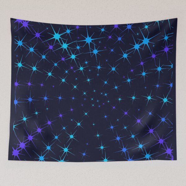 Item preview, Colorful sparking firework. Christmas vector pattern of bright sparkling magical neon multi-colored particles, sparks and stars shining with special light on dark background.  designed and sold by NataliaVVV.