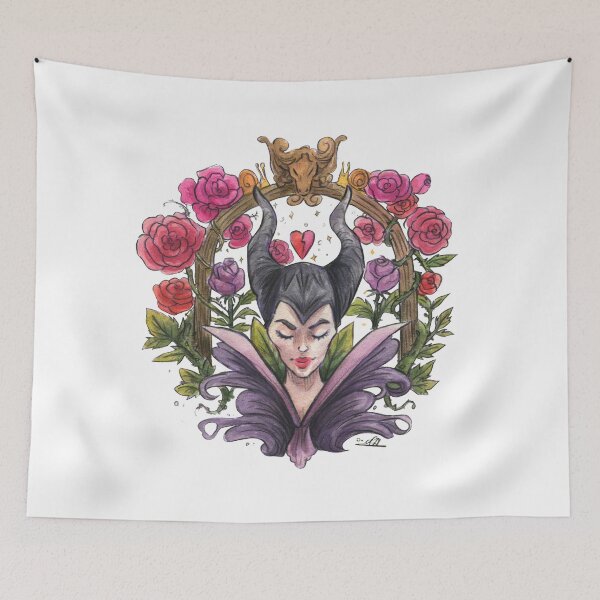 Item preview, Maleficent Art Deco Watercolour designed and sold by carlottamascolo.