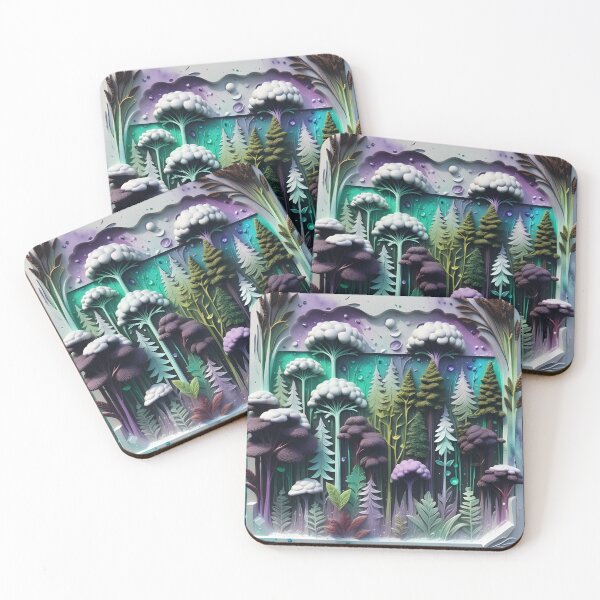 Item preview, Realistic delicate 3D wild forest - expressive botanical pattern. designed and sold by My-fake-places.
