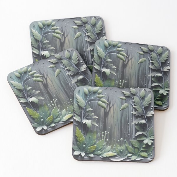 Item preview, Realistic delicate 3D wild forest - expressive botanical pattern. designed and sold by My-fake-places.