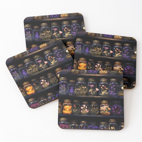 Item preview, Green Witch Apothecary - Witchy Dark Botanicals All-Over-Print designed and sold by ThreeHaresMedia.