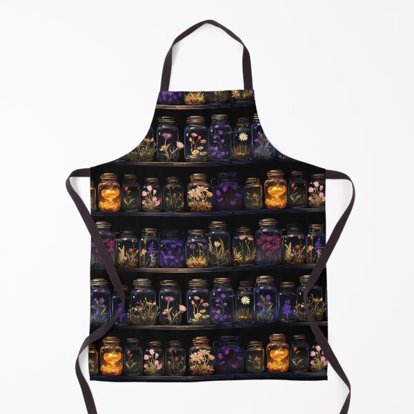 Item preview, Green Witch Apothecary - Witchy Dark Botanicals All-Over-Print designed and sold by ThreeHaresMedia.