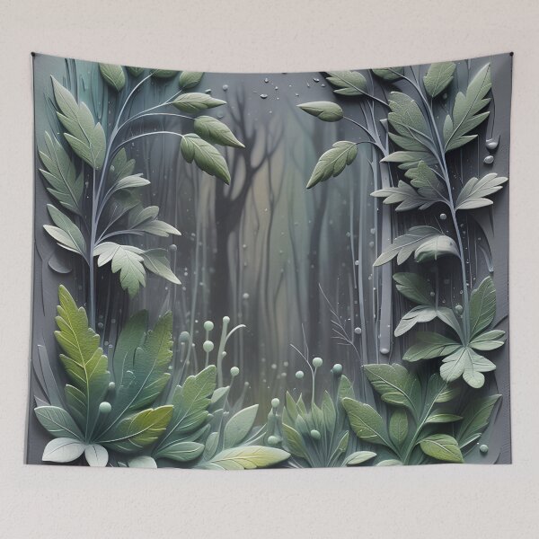 Item preview, Realistic delicate 3D wild forest - expressive botanical pattern. designed and sold by My-fake-places.