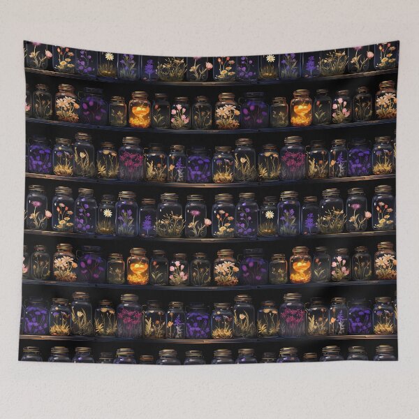Item preview, Green Witch Apothecary - Witchy Dark Botanicals All-Over-Print designed and sold by ThreeHaresMedia.