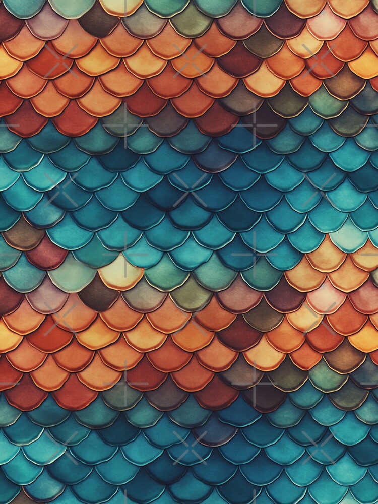 Thumbnail 4 of 4, iPhone Case, Fishscales Pattern designed and sold by SideSignal.