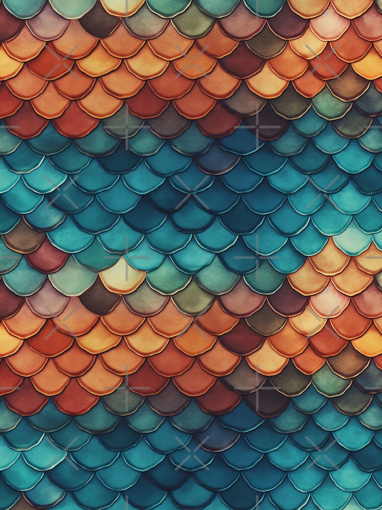 Thumbnail 4 of 4, iPhone Case, Fishscales Pattern designed and sold by SideSignal.