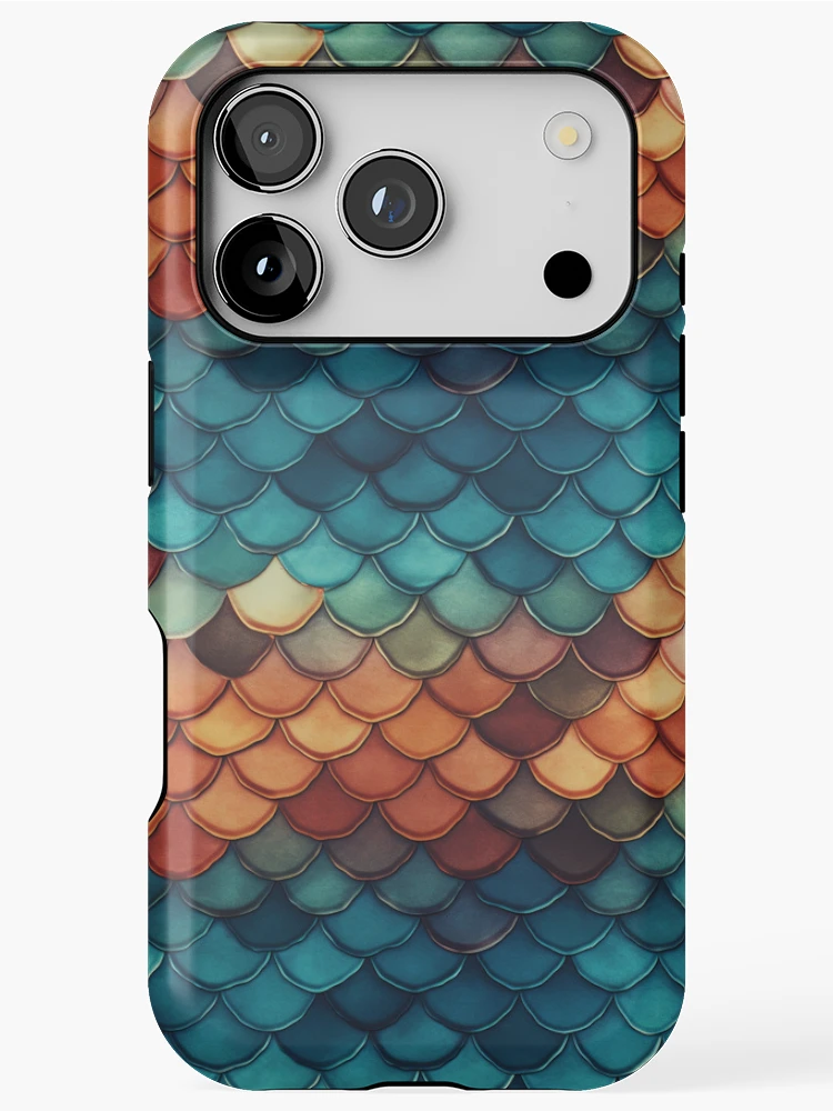 Thumbnail 1 of 4, iPhone Case, Fishscales Pattern designed and sold by SideSignal.