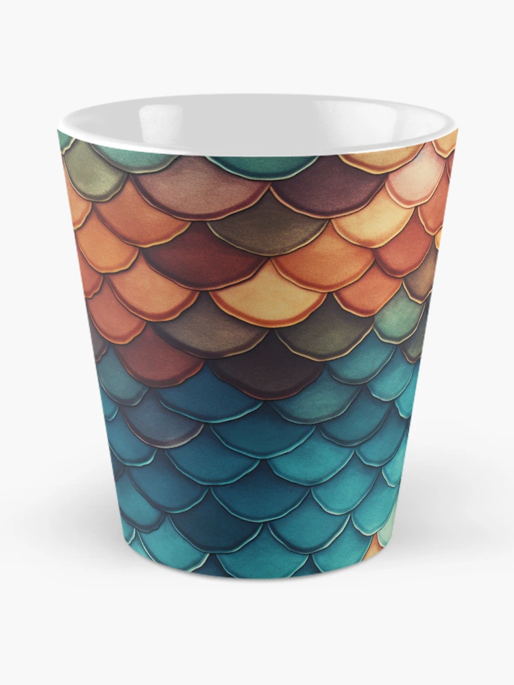 Thumbnail 2 of 4, Coffee Mug, Fishscales Pattern designed and sold by SideSignal.