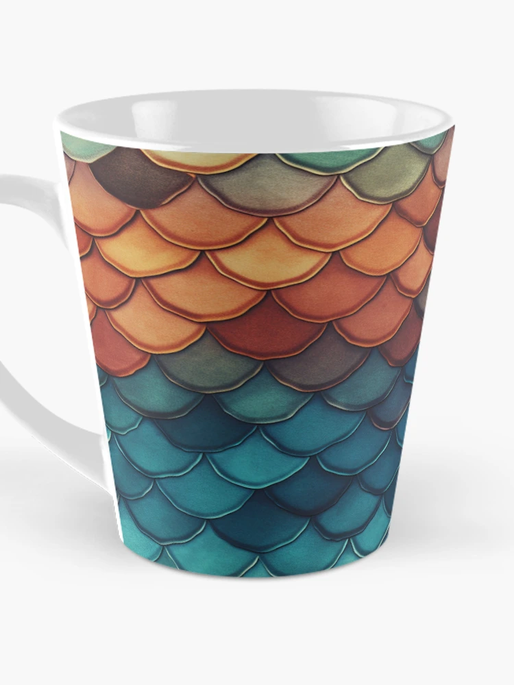 Thumbnail 3 of 4, Coffee Mug, Fishscales Pattern designed and sold by SideSignal.