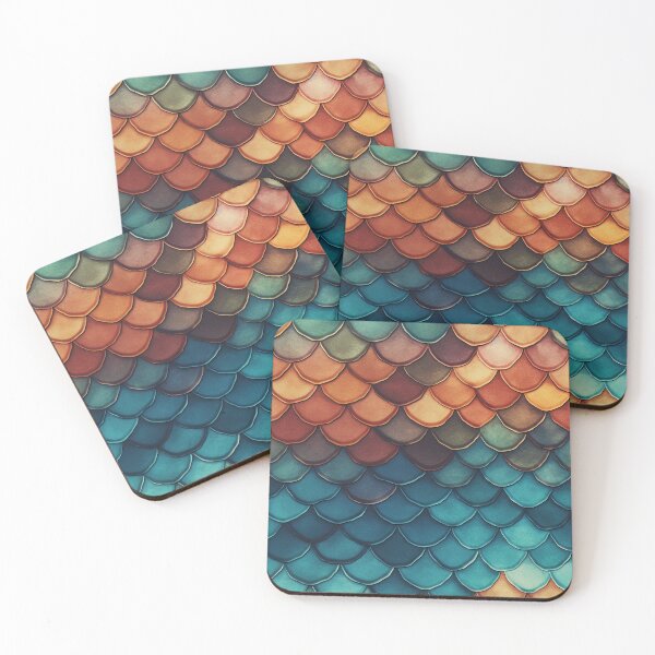 Item preview, Fishscales Pattern designed and sold by SideSignal.