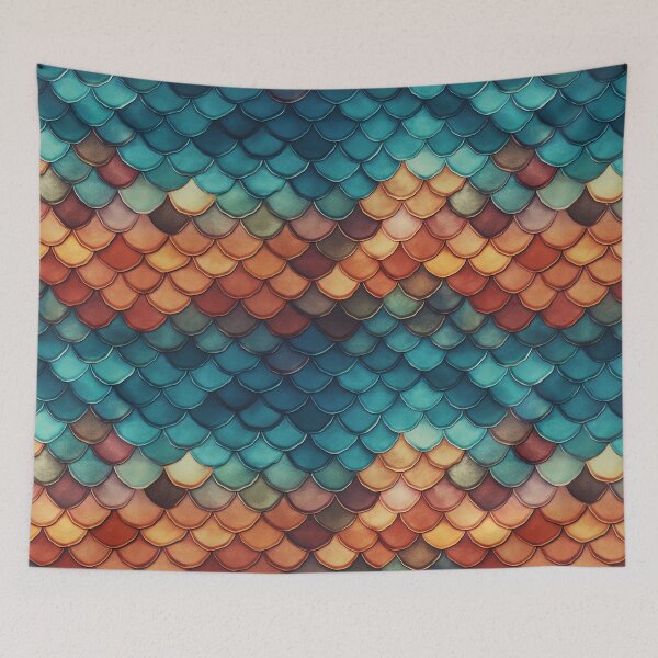 Item preview, Fishscales Pattern designed and sold by SideSignal.